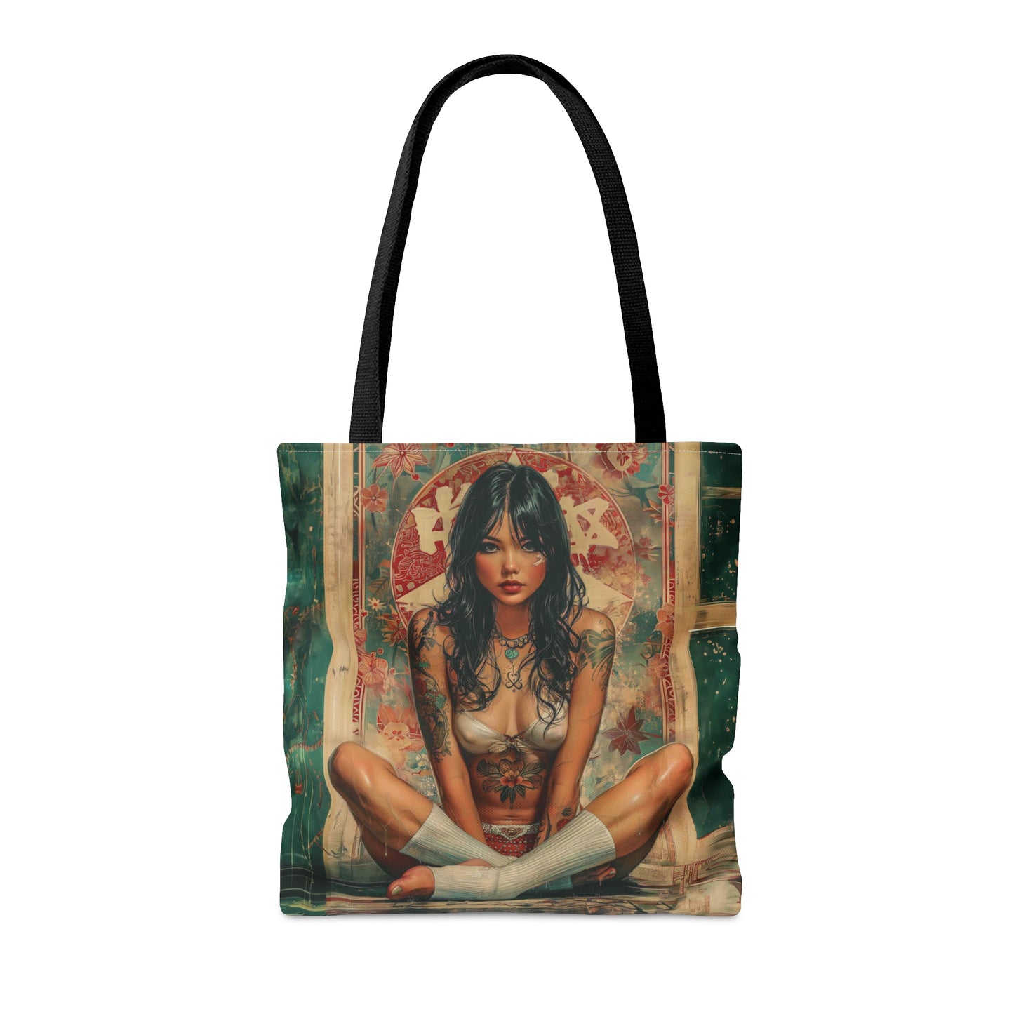 Gorgeous tattooed Asian woman Tote Bag