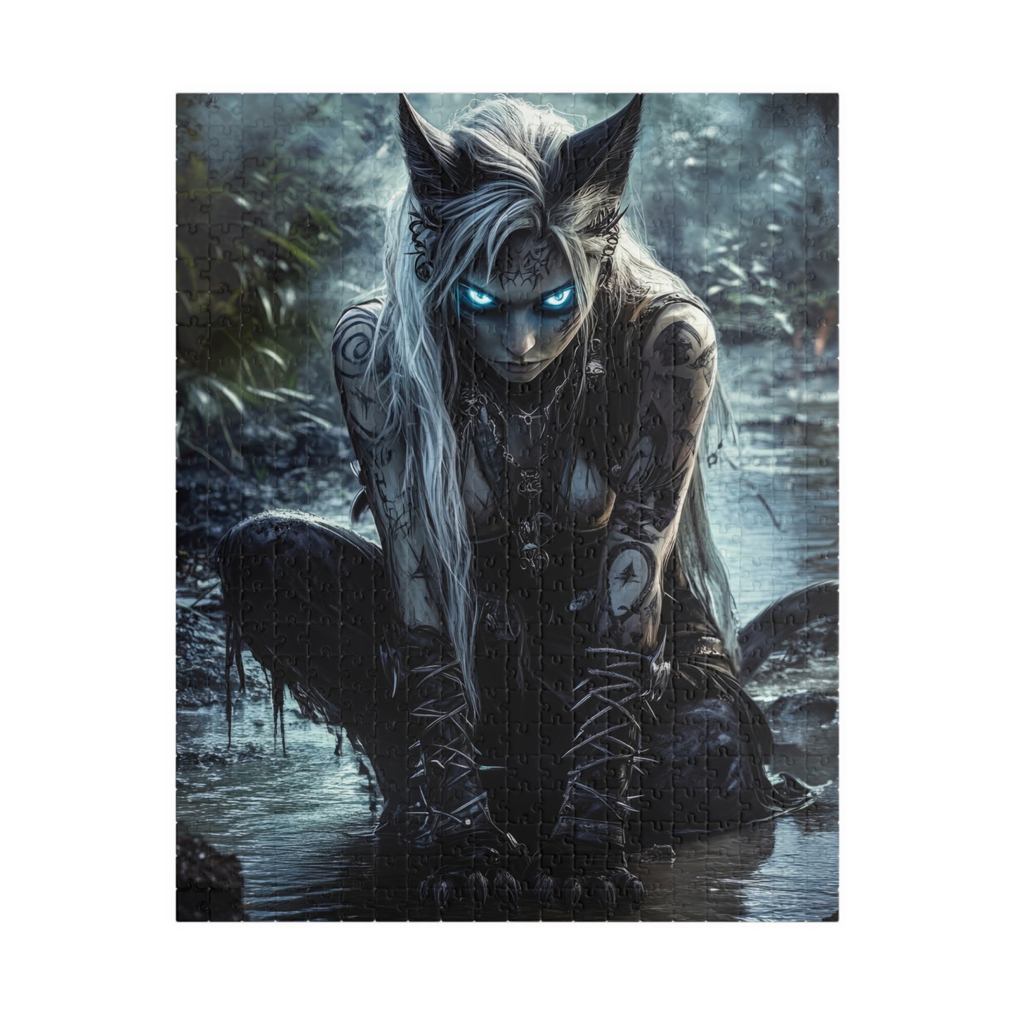 🌑 Shadow Huntress Puzzle – Eyes of the Wild Edition 🌲👁️
