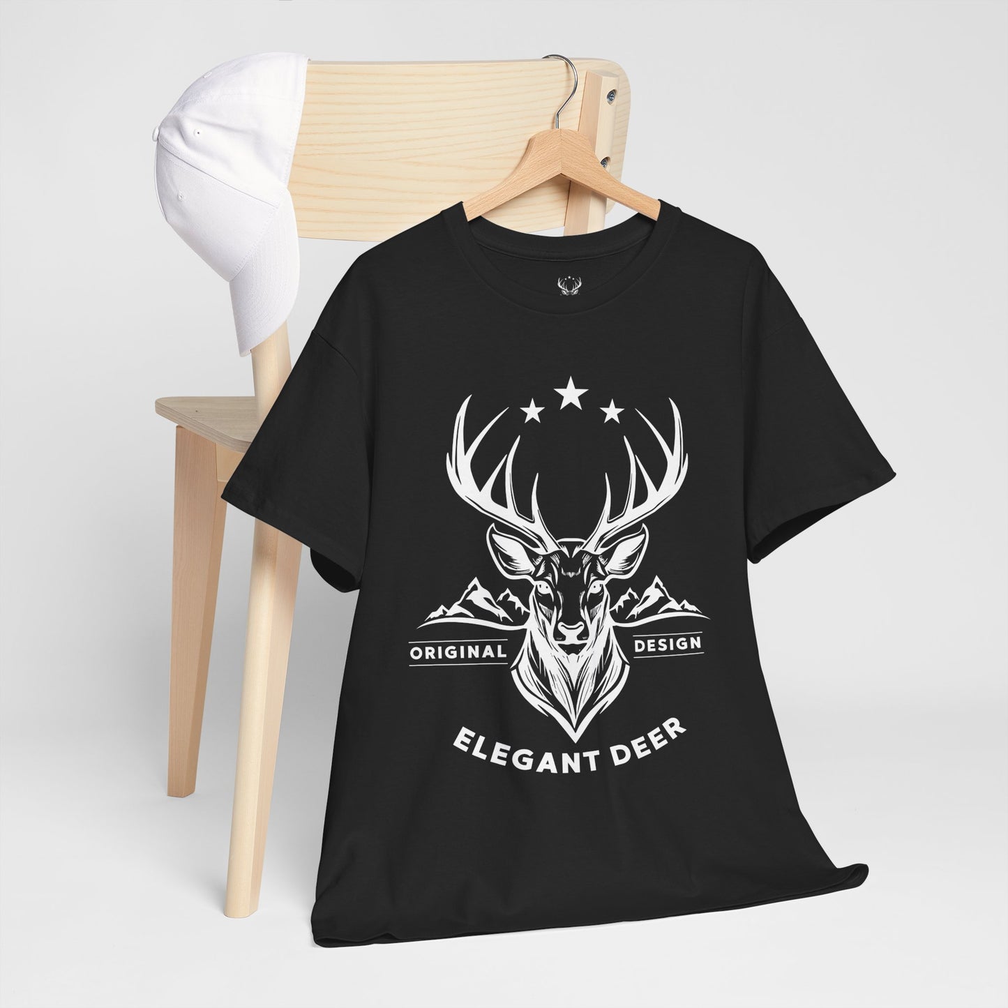 Elegant Deer Unisex Heavy Cotton T-shirt Supporter Collection Winter 2025