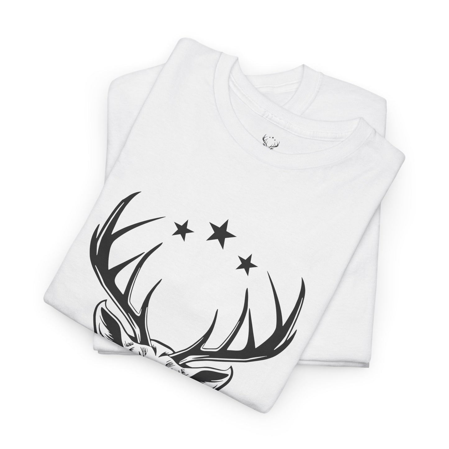 Elegant Deer Unisex Heavy Cotton T-shirt Collection Winter 2024