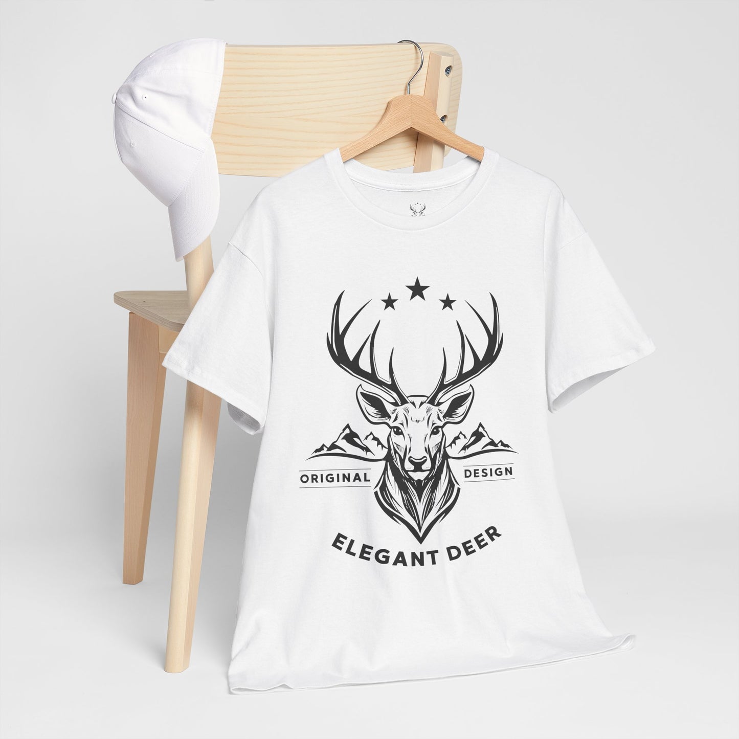 Elegant Deer Unisex Heavy Cotton T-shirt Supporter Collection Winter 2025