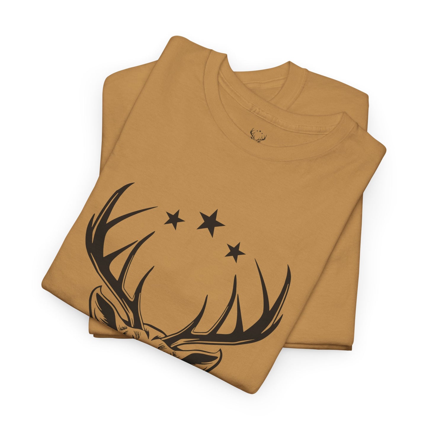 Elegant Deer Unisex Heavy Cotton T-shirt Collection Winter 2024