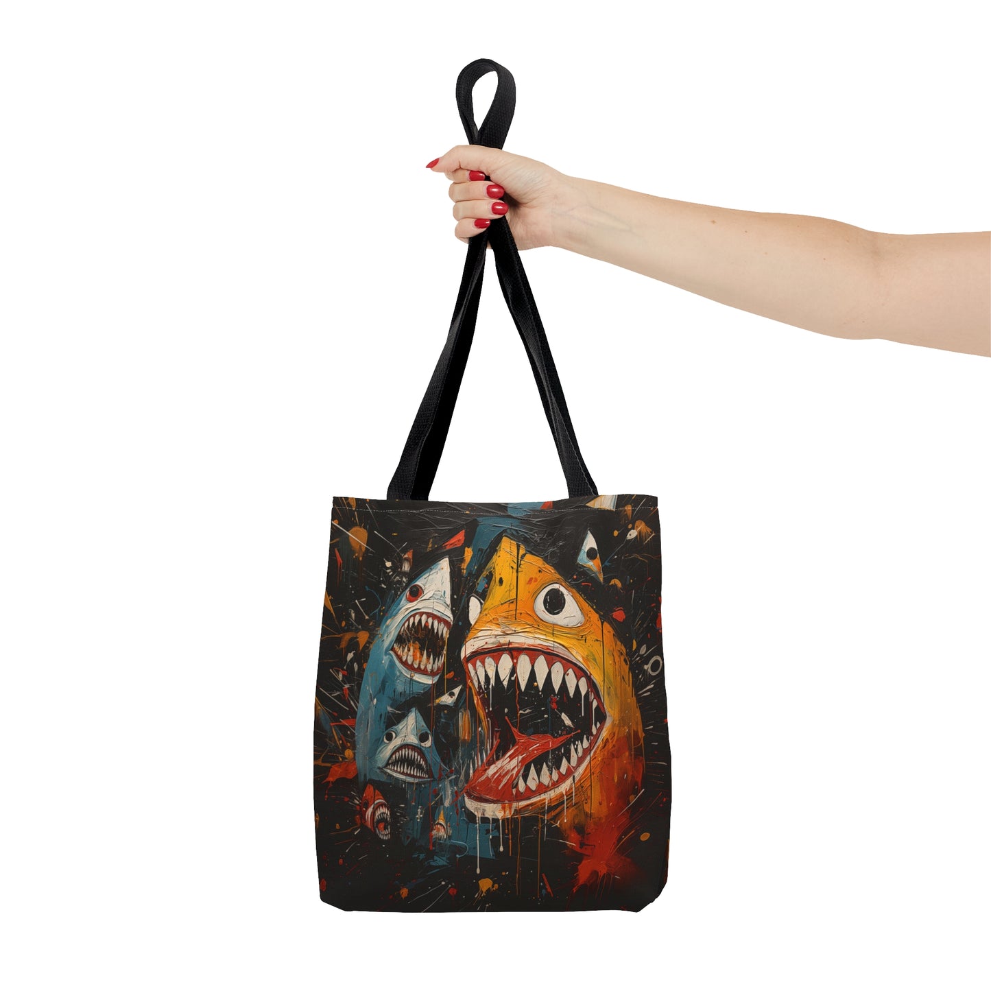 Neo - Impressionistic sharks Tote Bag