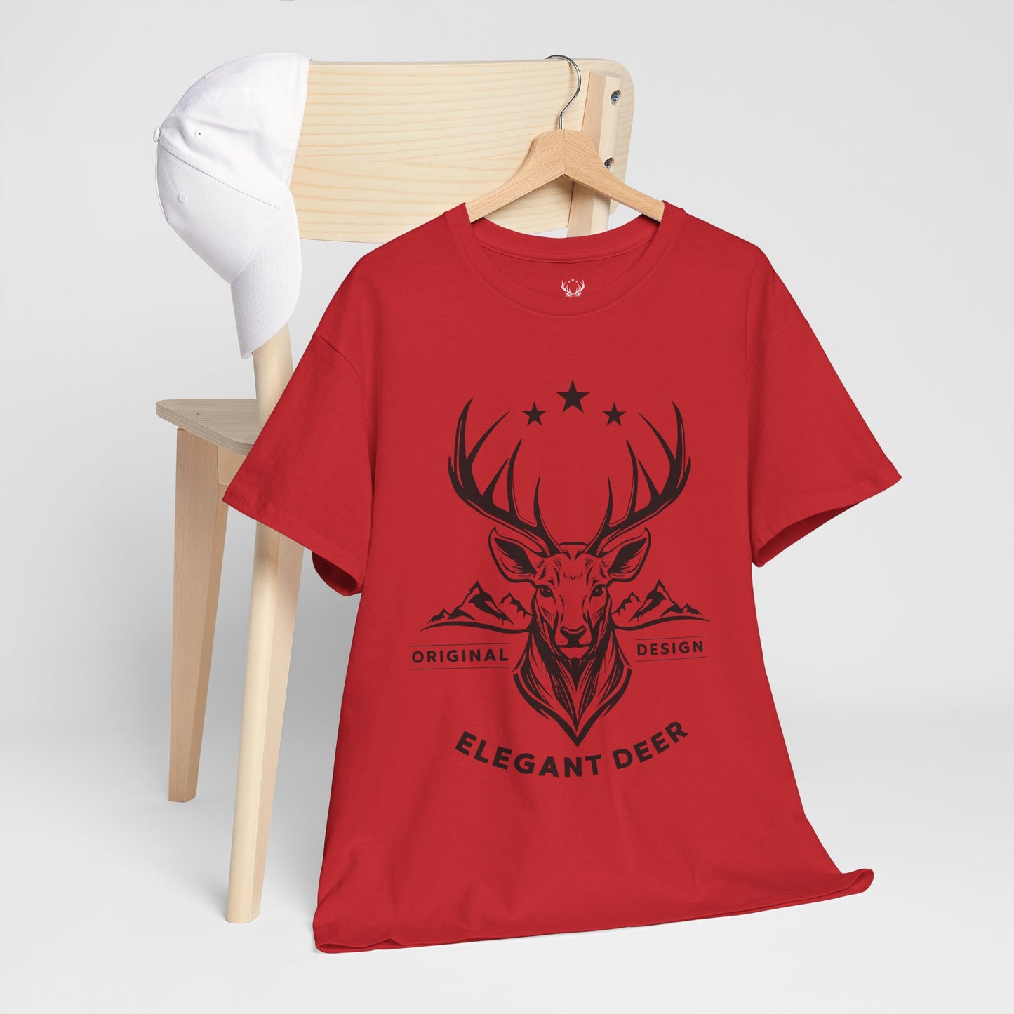 Elegant Deer Unisex Heavy Cotton T-shirt Supporter Collection Winter 2025