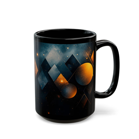 Abstract Geometry Mug – Modern Elegance in Every Sip 15oz