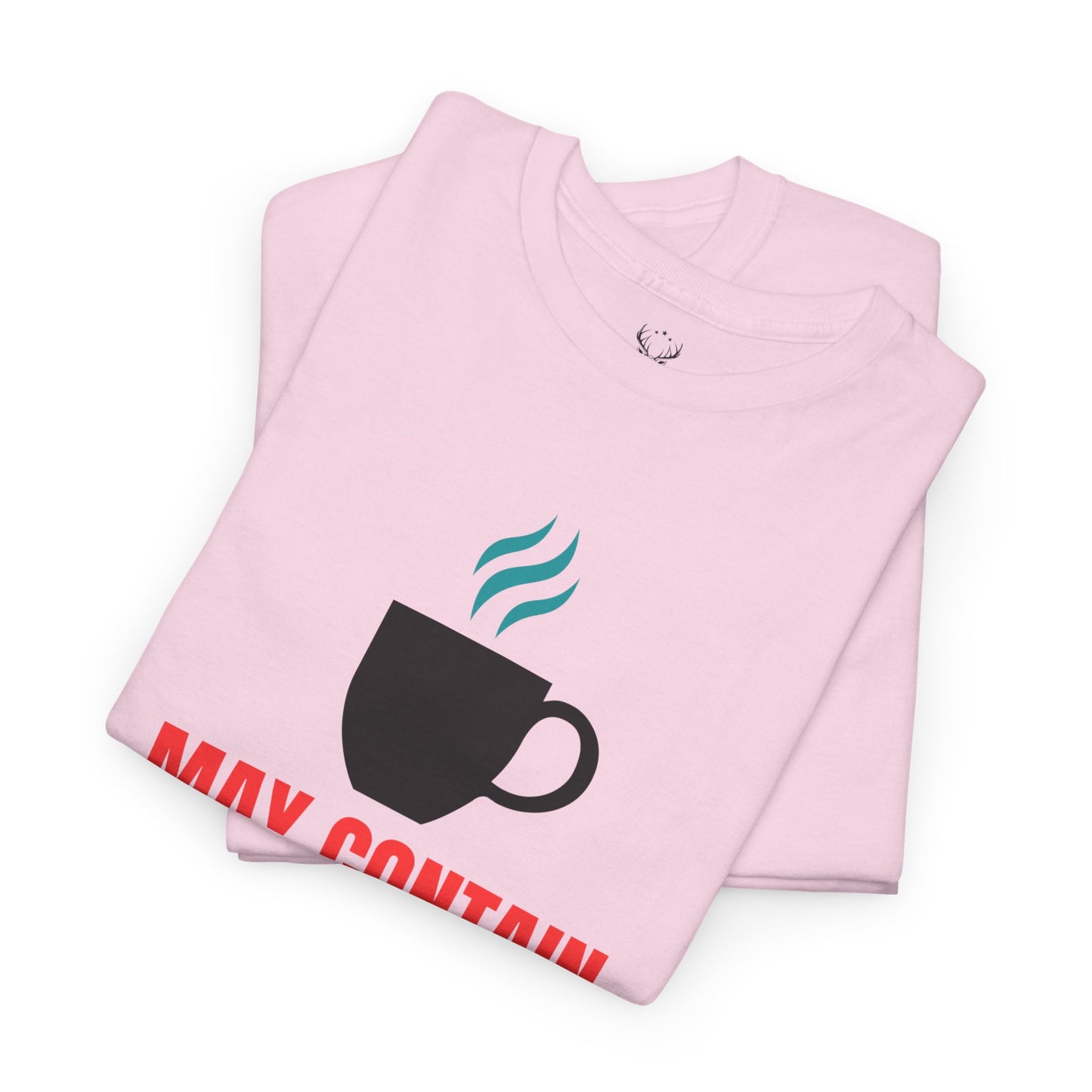 May Contain Caffeine and Sarcasm – Funny Tee by Elegant Deer T-shirt