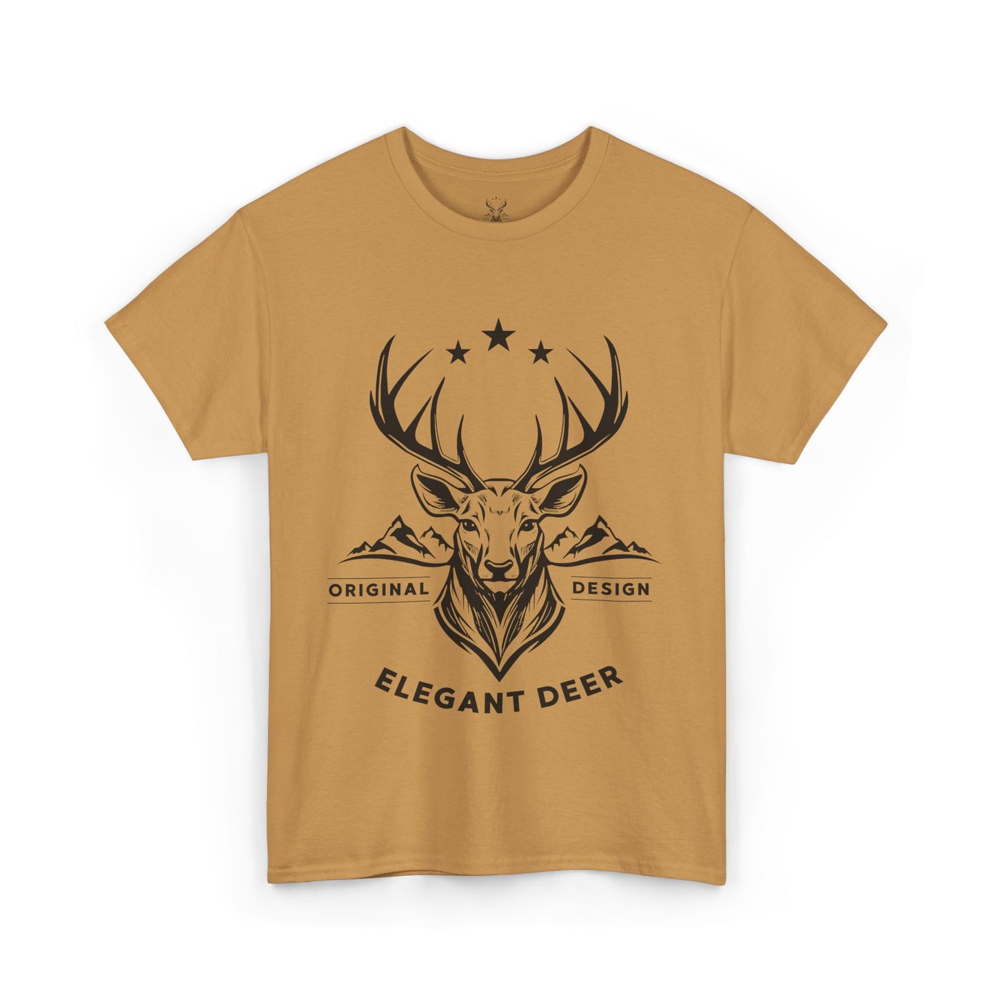 Elegant Deer Unisex Heavy Cotton T-shirt Collection Winter 2024