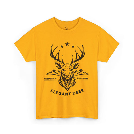 Elegant Deer Unisex Heavy Cotton T-shirt Supporter Collection Winter 2025