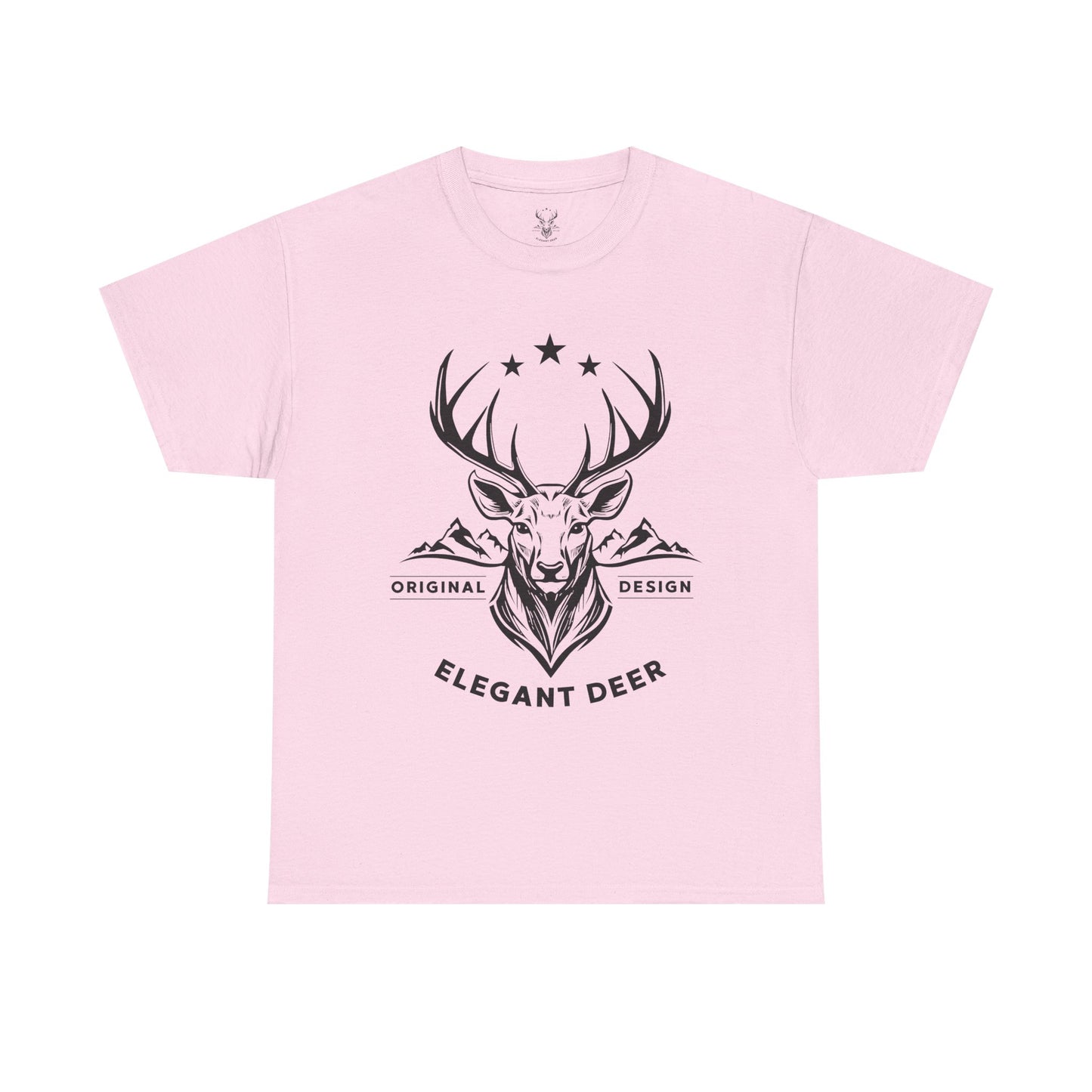 Elegant Deer Unisex Heavy Cotton T-shirt Supporter Collection Winter 2025