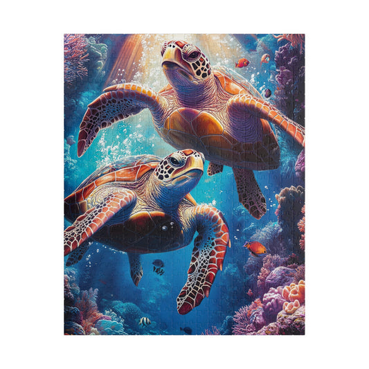 🐢 Ocean Turtles Puzzle – Underwater Serenity Edition 🌊
