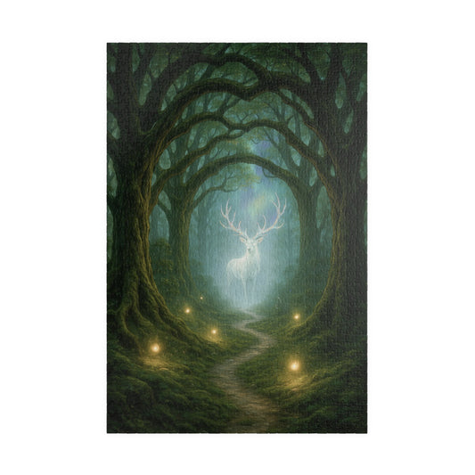 🦌 The Path of Light – Enchanted Forest Puzzle (Elegant Deer Edition) 🌲