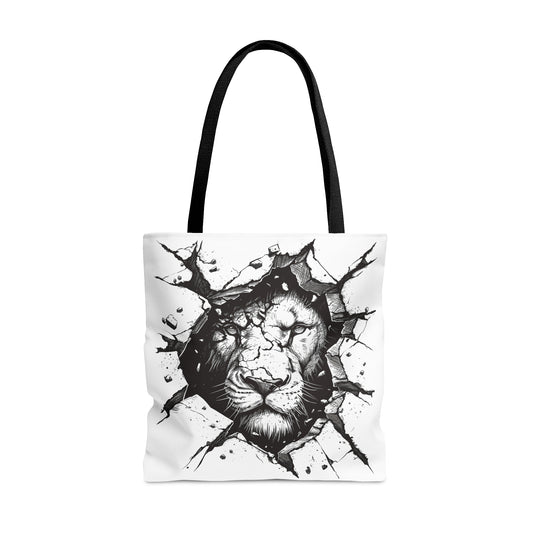 Black & White Lions Tote Bag