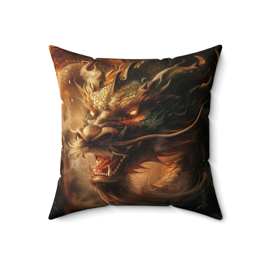 Legendary Chinese Dragon Pillow