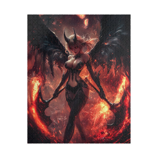 😈 Infernal Demoness Puzzle – Queen of Flame Edition 🔥🗡️