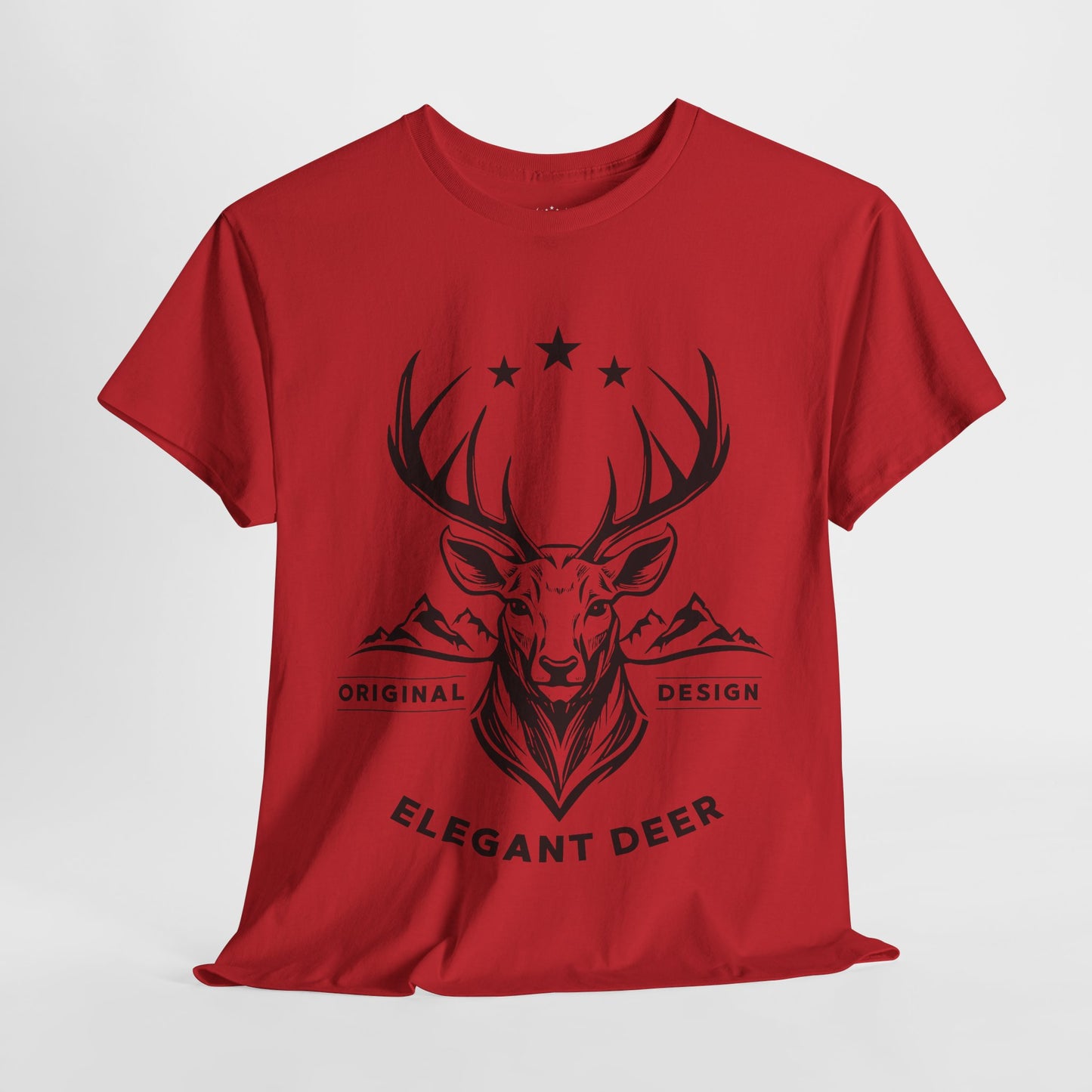 Elegant Deer Unisex Heavy Cotton T-shirt Supporter Collection Winter 2025