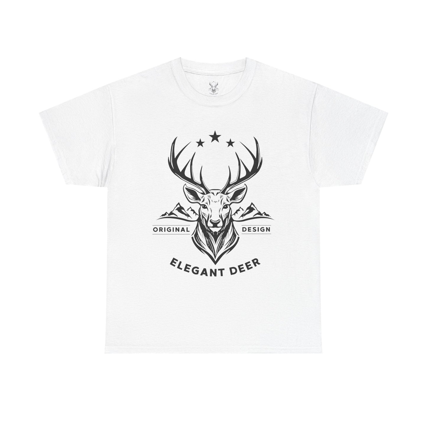 Elegant Deer Unisex Heavy Cotton T-shirt Supporter Collection Winter 2025