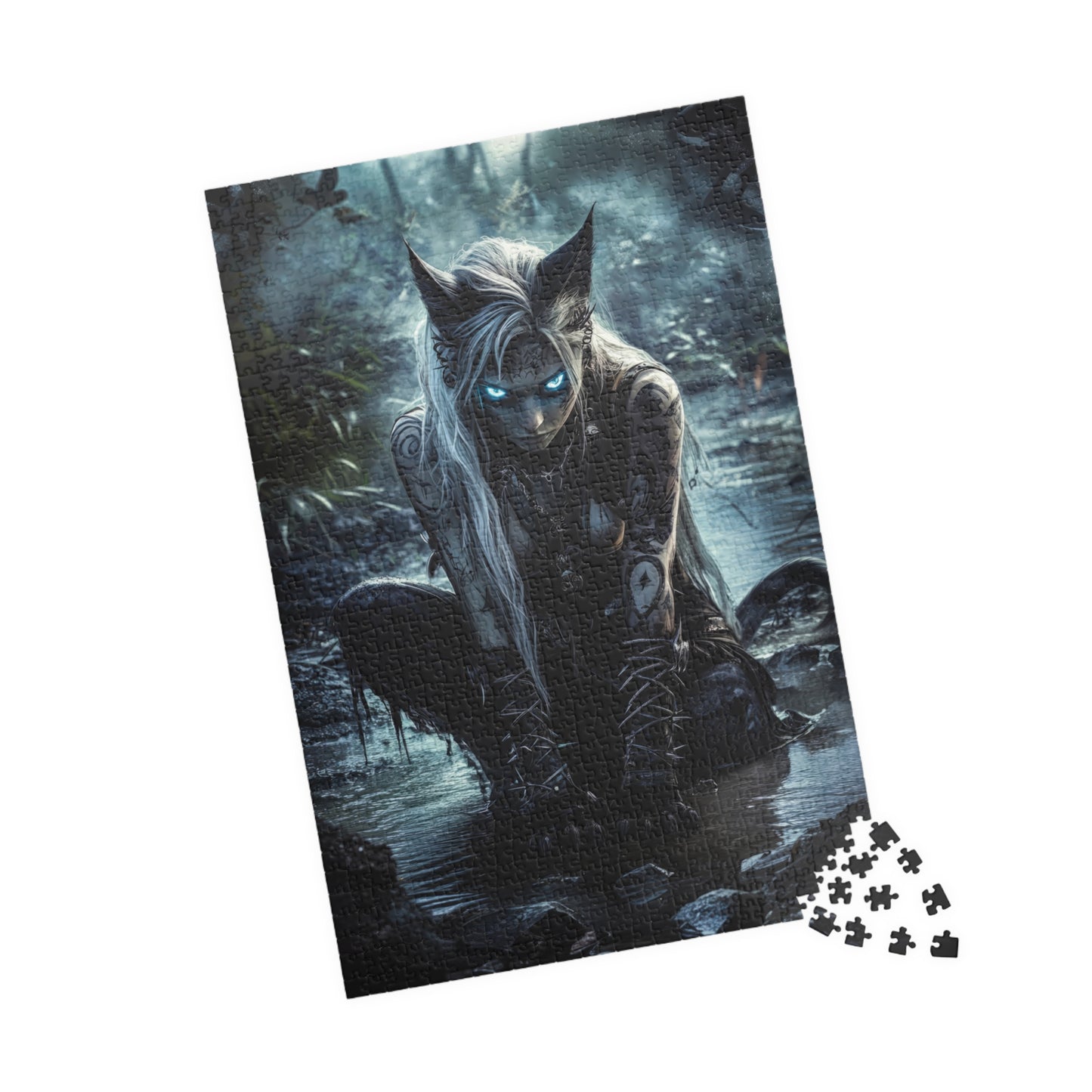 🌑 Shadow Huntress Puzzle – Eyes of the Wild Edition 🌲👁️