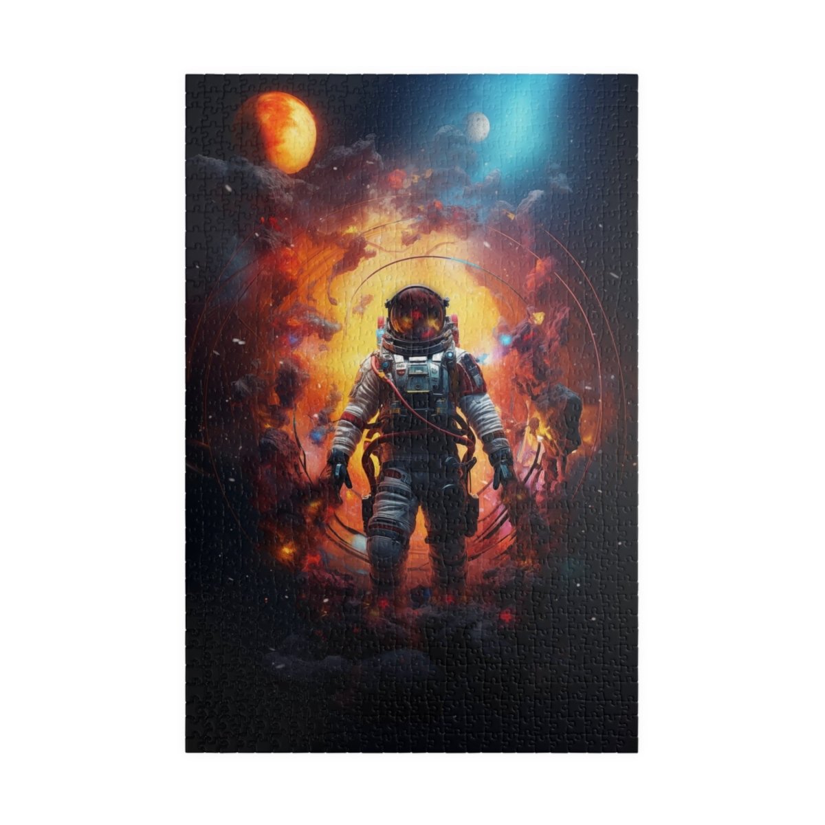 Astronaut portal to the nebula Jigsaw Puzzle - Elegant Deer