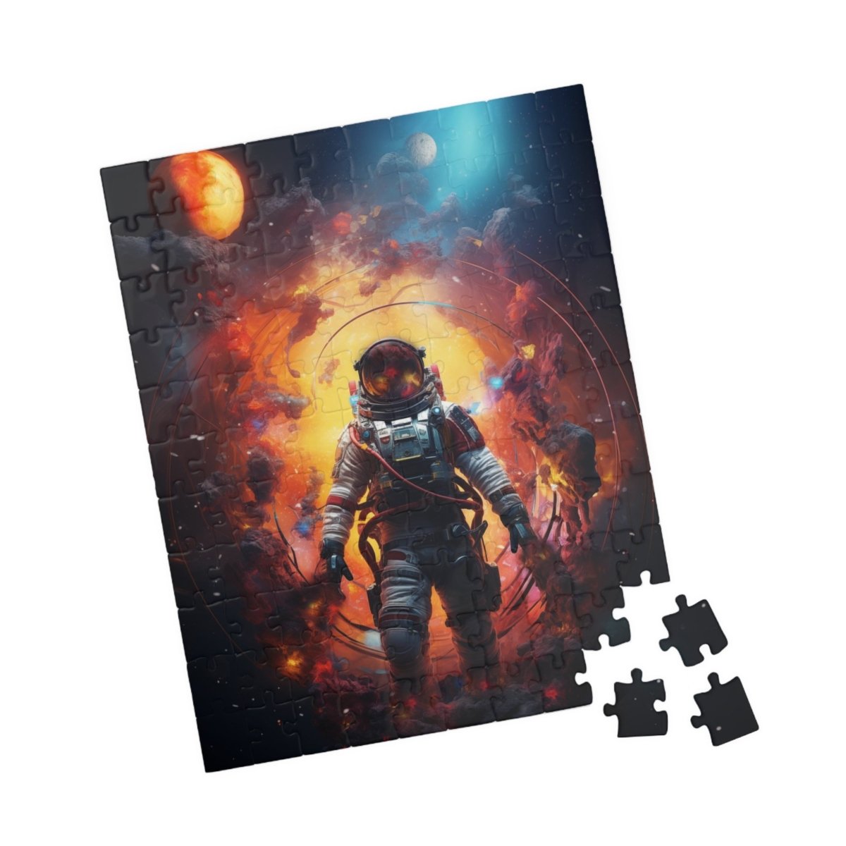 Astronaut portal to the nebula Jigsaw Puzzle - Elegant Deer