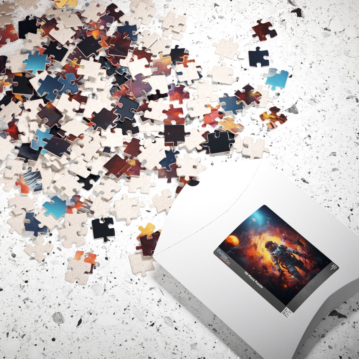 Astronaut portal to the nebula Jigsaw Puzzle - Elegant Deer