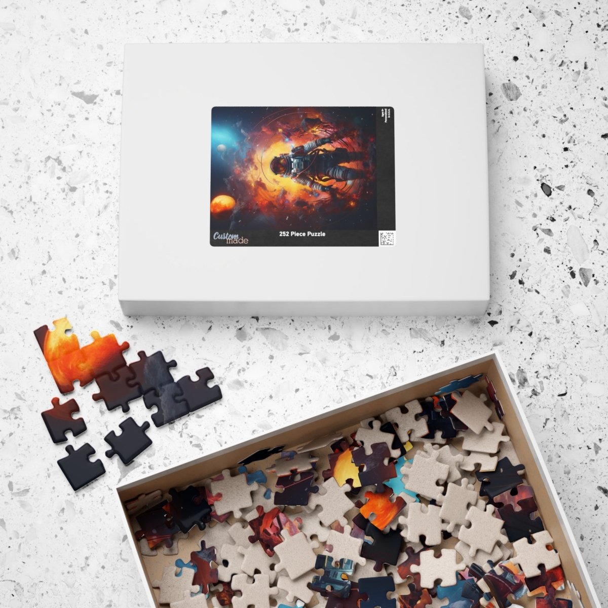Astronaut portal to the nebula Jigsaw Puzzle - Elegant Deer