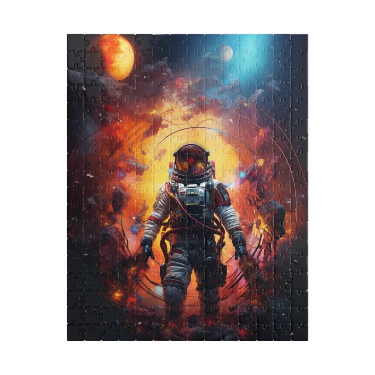 Astronaut portal to the nebula Jigsaw Puzzle - Elegant Deer