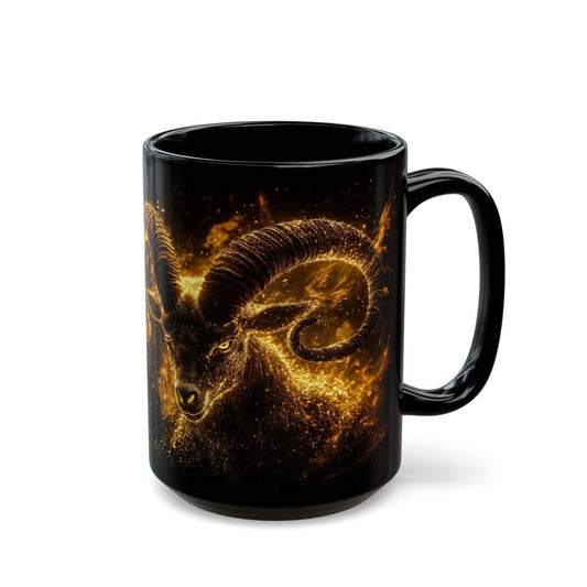♑ Capricorn – Celestial Fire Mug - Elegant Deer