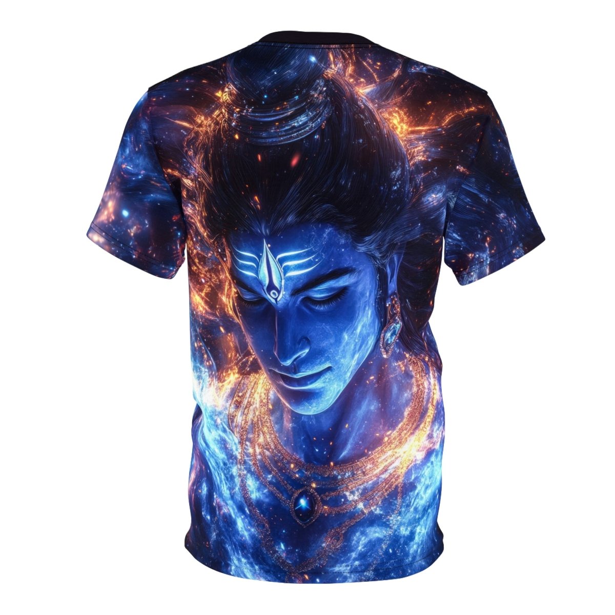 Celestial Shiva: Cosmic Energy AOP T-Shirt - Elegant Deer