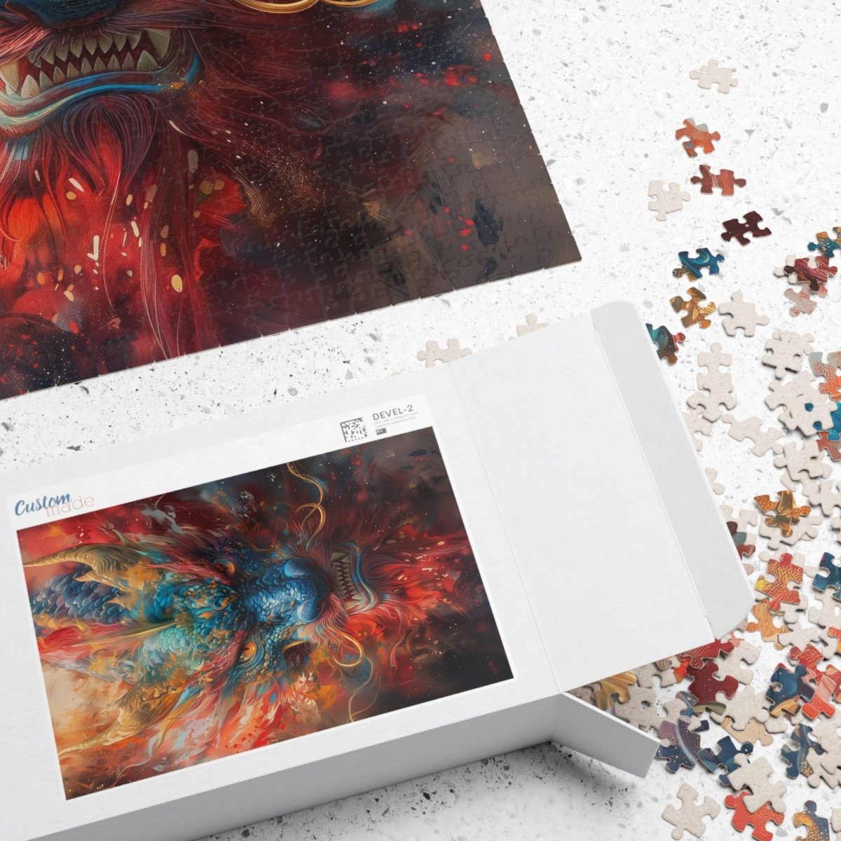 Ceremonial colored dragon jigsaw puzzle - Elegant Deer