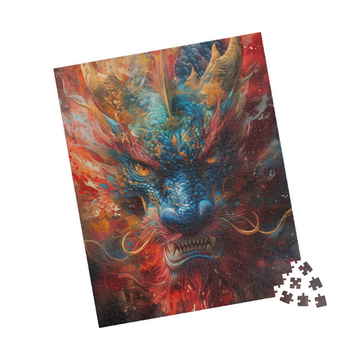 Ceremonial colored dragon jigsaw puzzle - Elegant Deer