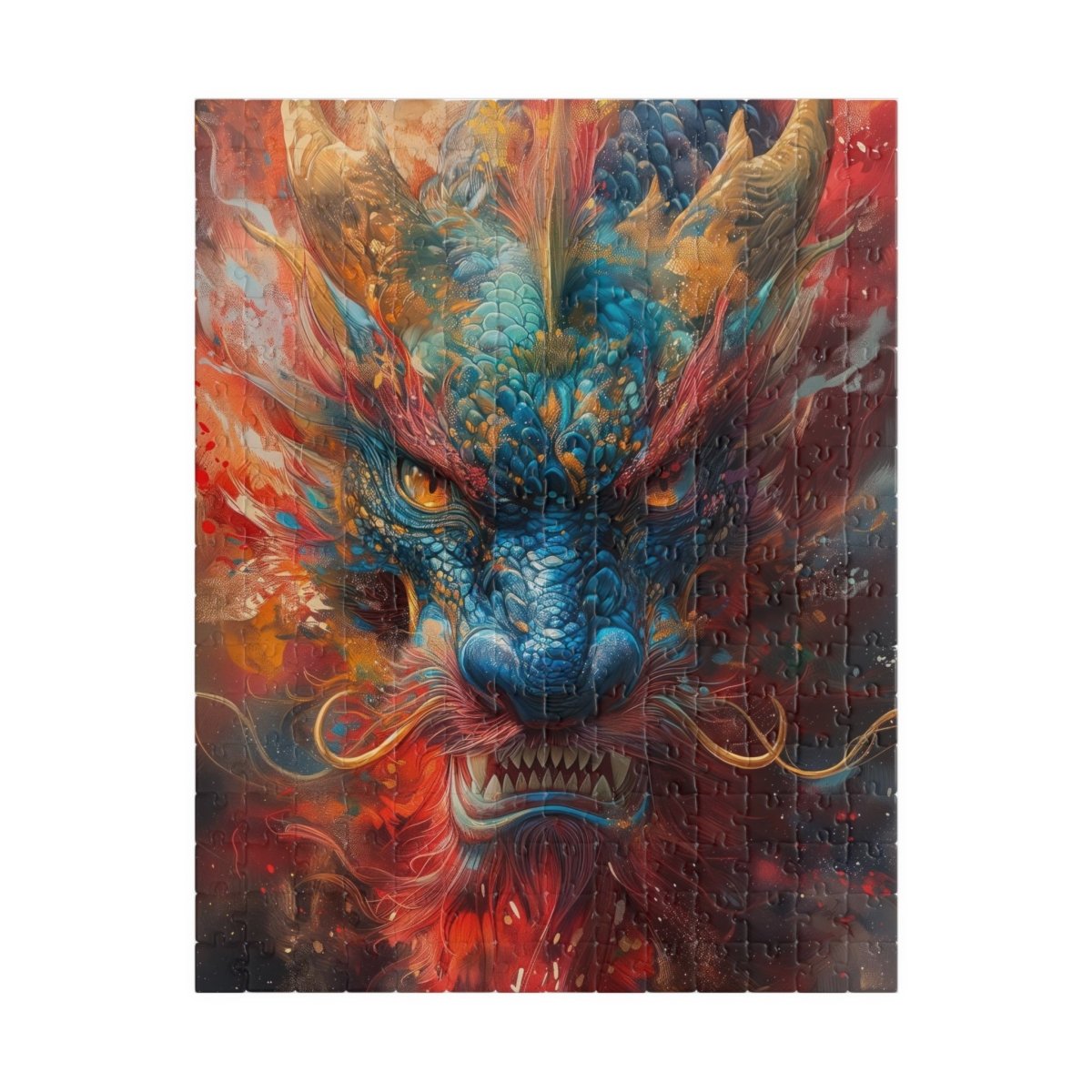 Ceremonial colored dragon jigsaw puzzle - Elegant Deer