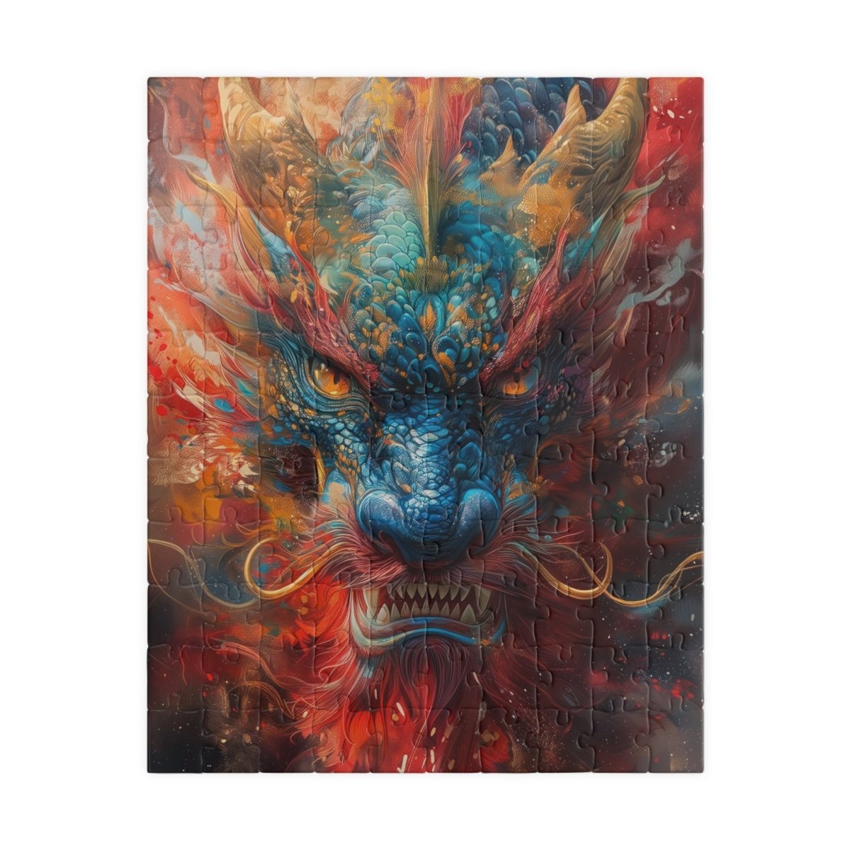 Ceremonial colored dragon jigsaw puzzle - Elegant Deer