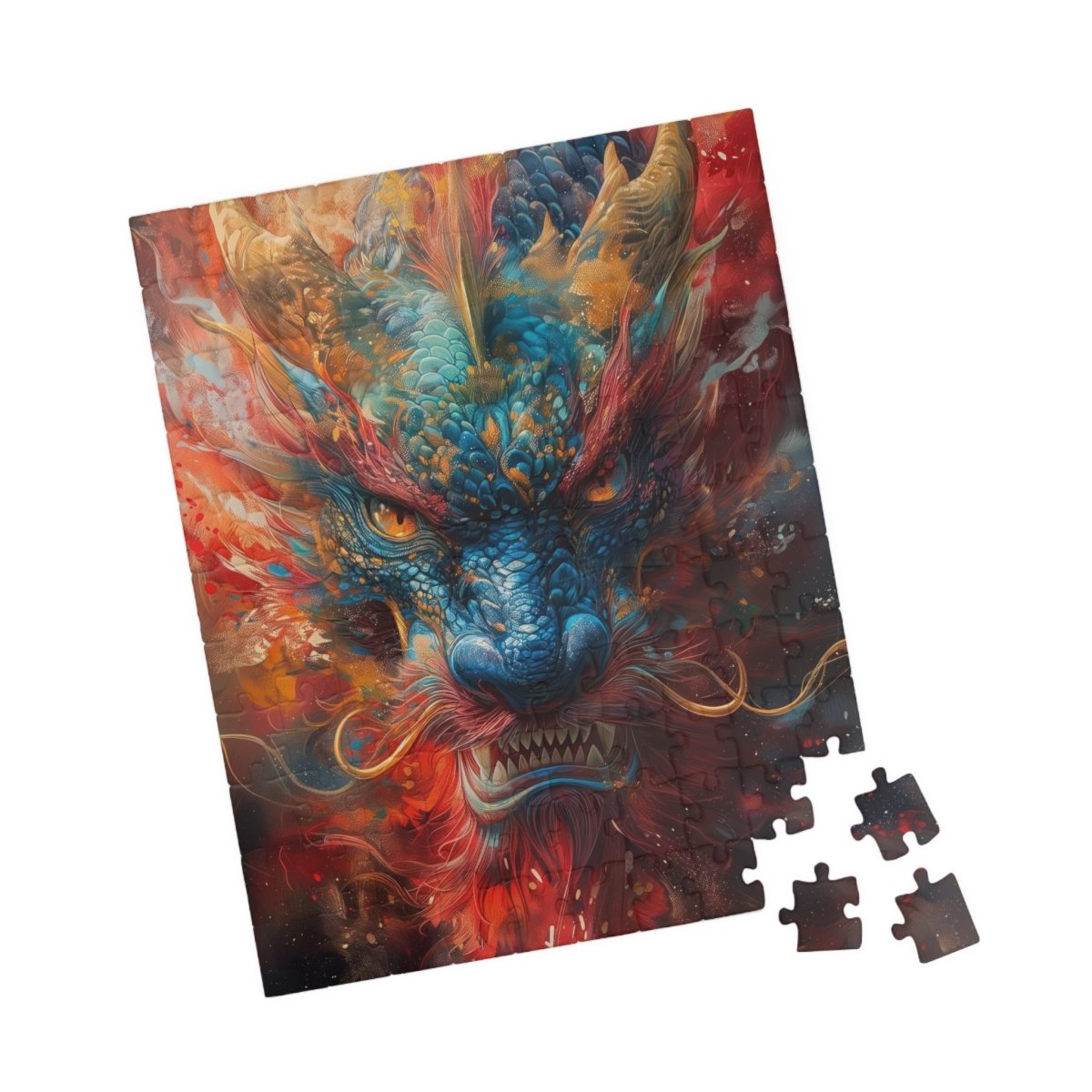 Ceremonial colored dragon jigsaw puzzle - Elegant Deer