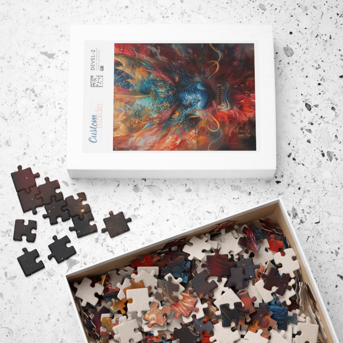 Ceremonial colored dragon jigsaw puzzle - Elegant Deer