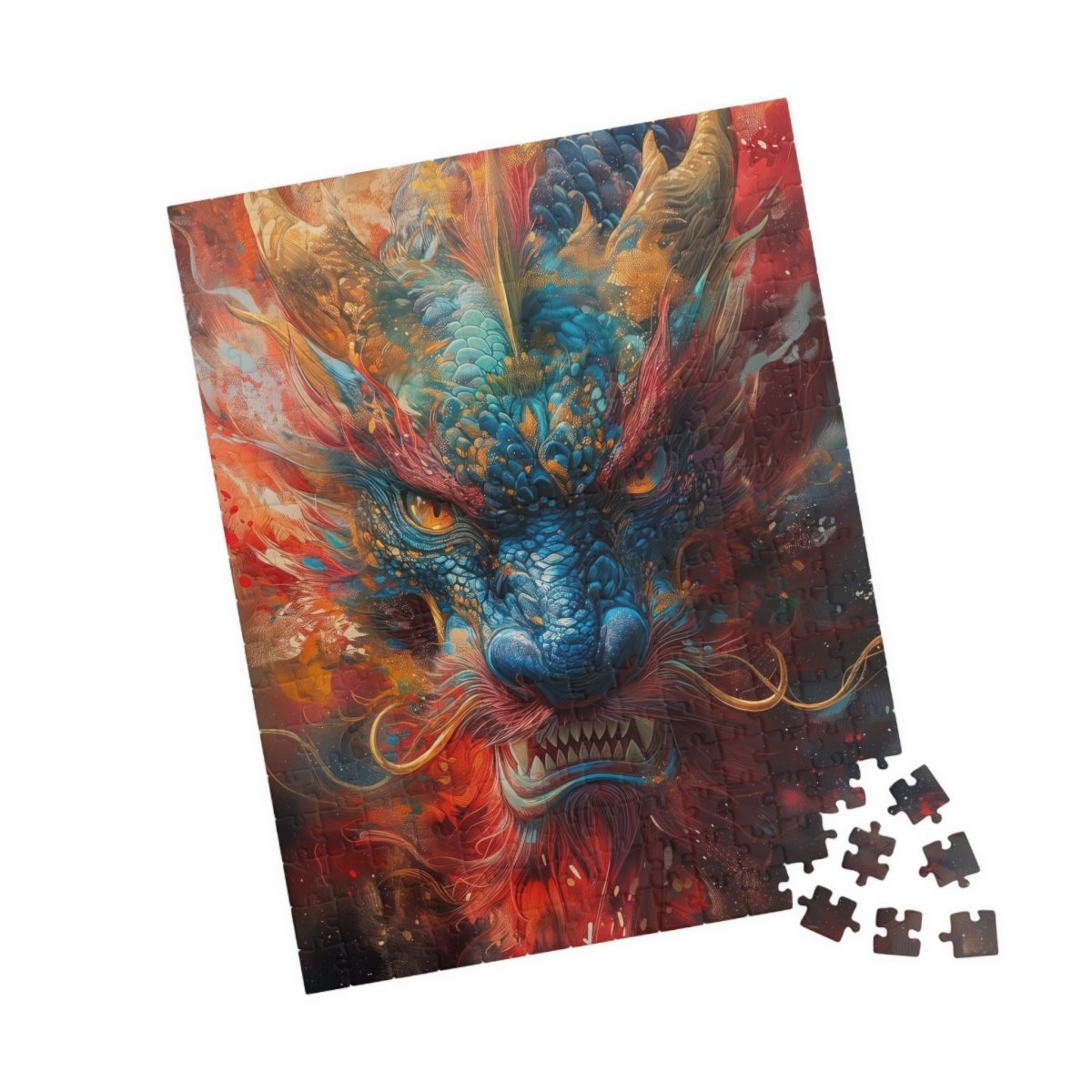 Ceremonial colored dragon jigsaw puzzle - Elegant Deer