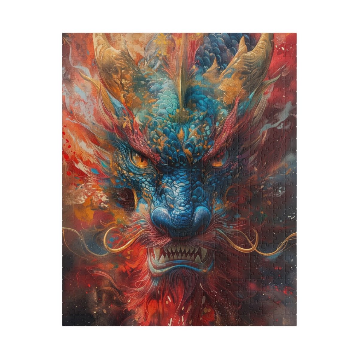 Ceremonial colored dragon jigsaw puzzle - Elegant Deer