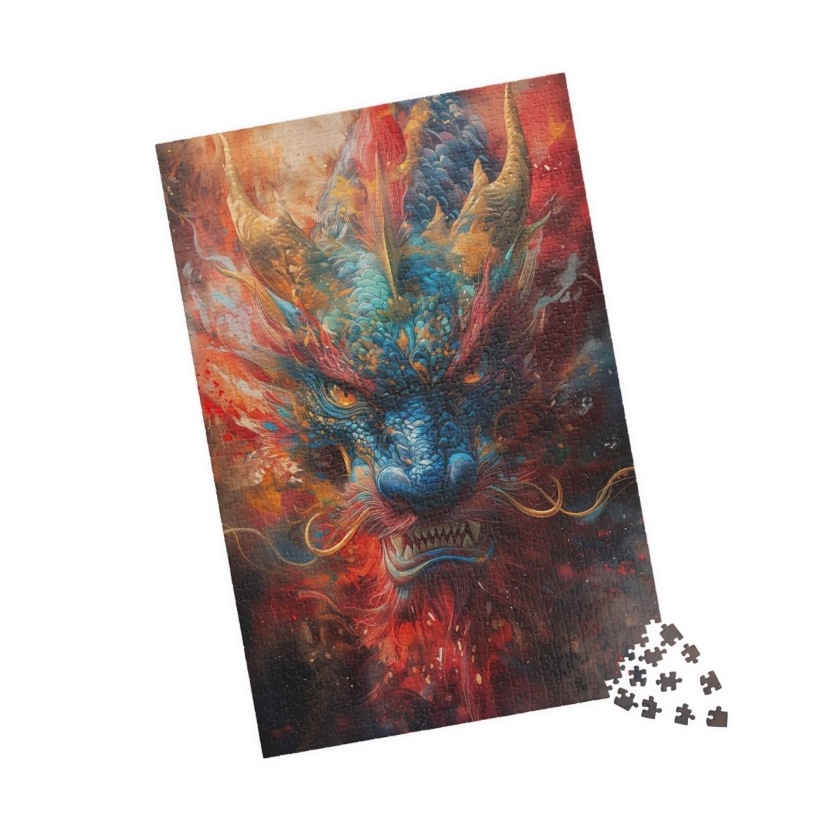 Ceremonial colored dragon jigsaw puzzle - Elegant Deer