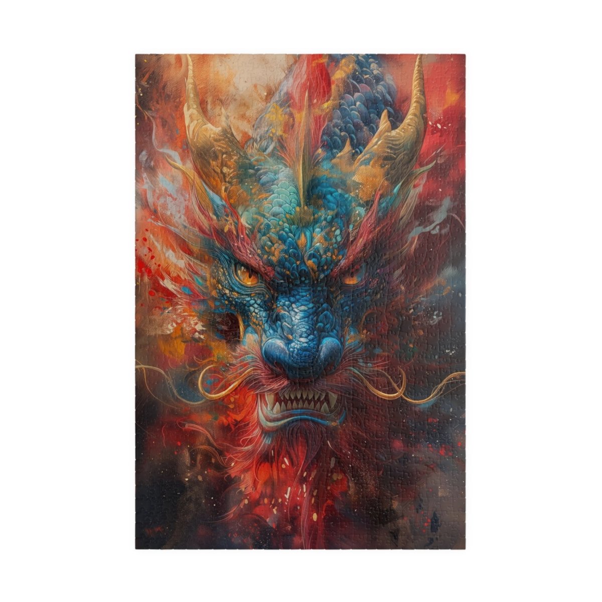 Ceremonial colored dragon jigsaw puzzle - Elegant Deer