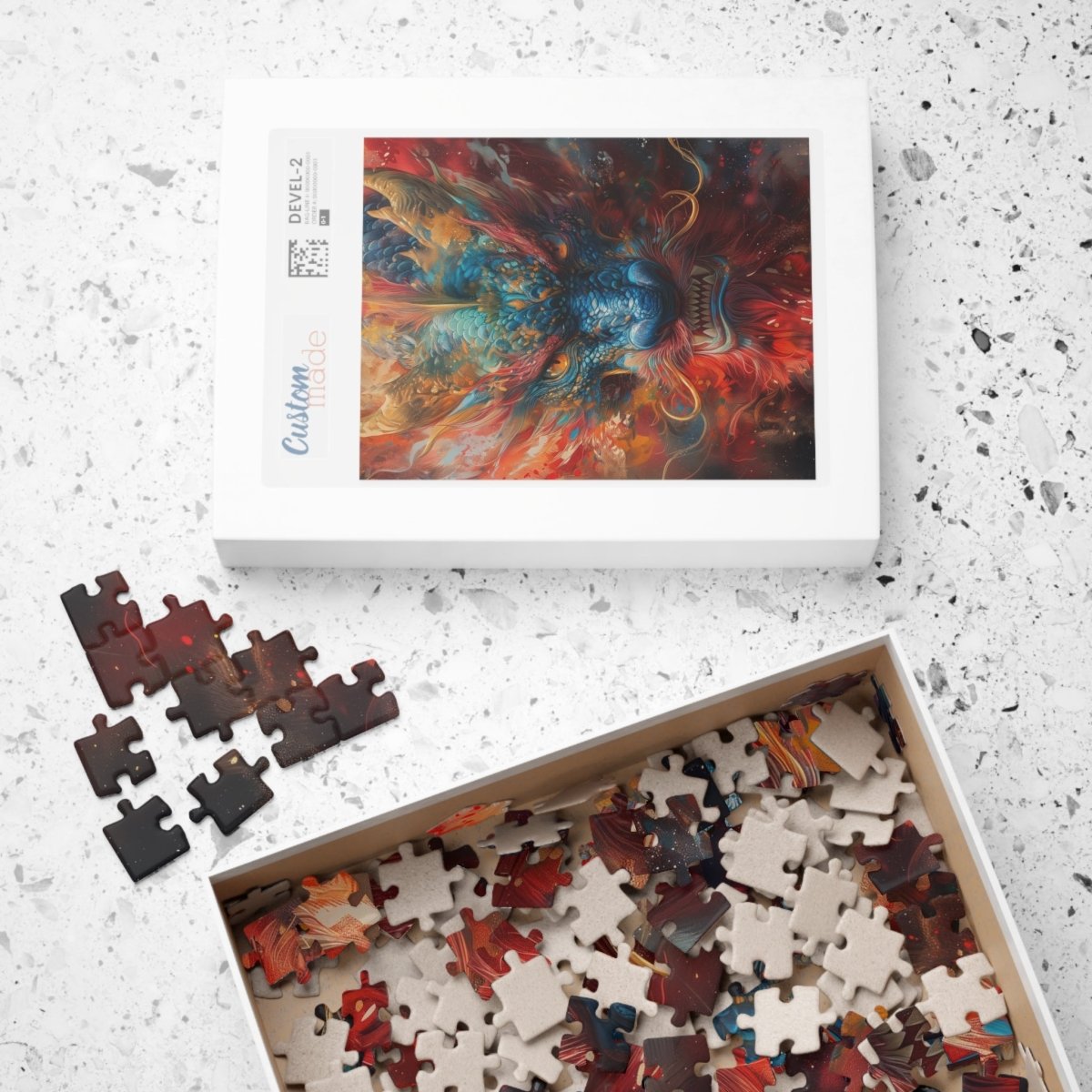 Ceremonial colored dragon jigsaw puzzle - Elegant Deer