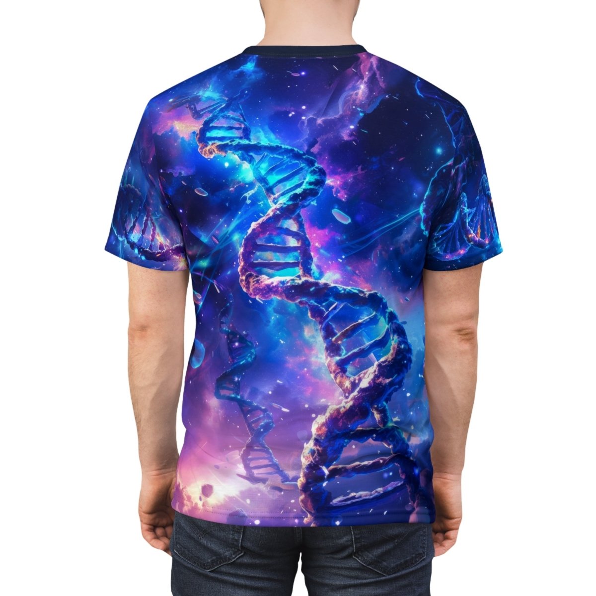 Cosmic Helix Nebula T-Shirt (AOP) 3XL - Elegant Deer