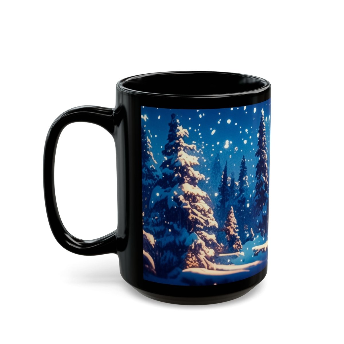 Cozy Winter Cabin Mug – Warmth in Every Sip 15oz - Elegant Deer