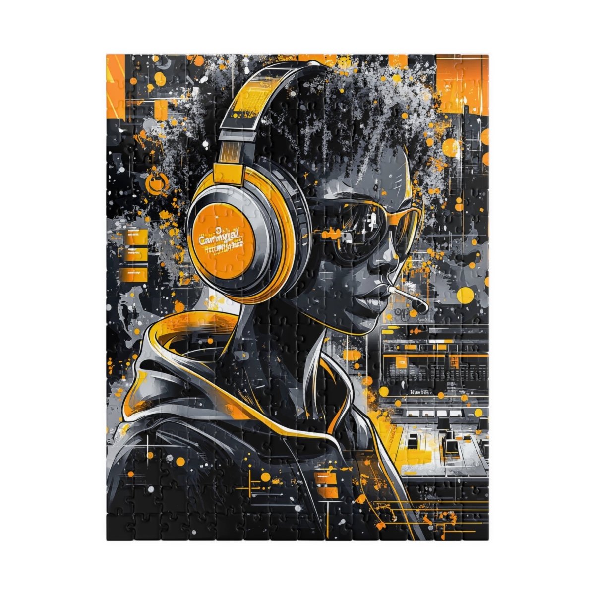 🎧 Cyber DJ Girl Puzzle – Neon Groove Edition 🎛️ - Elegant Deer