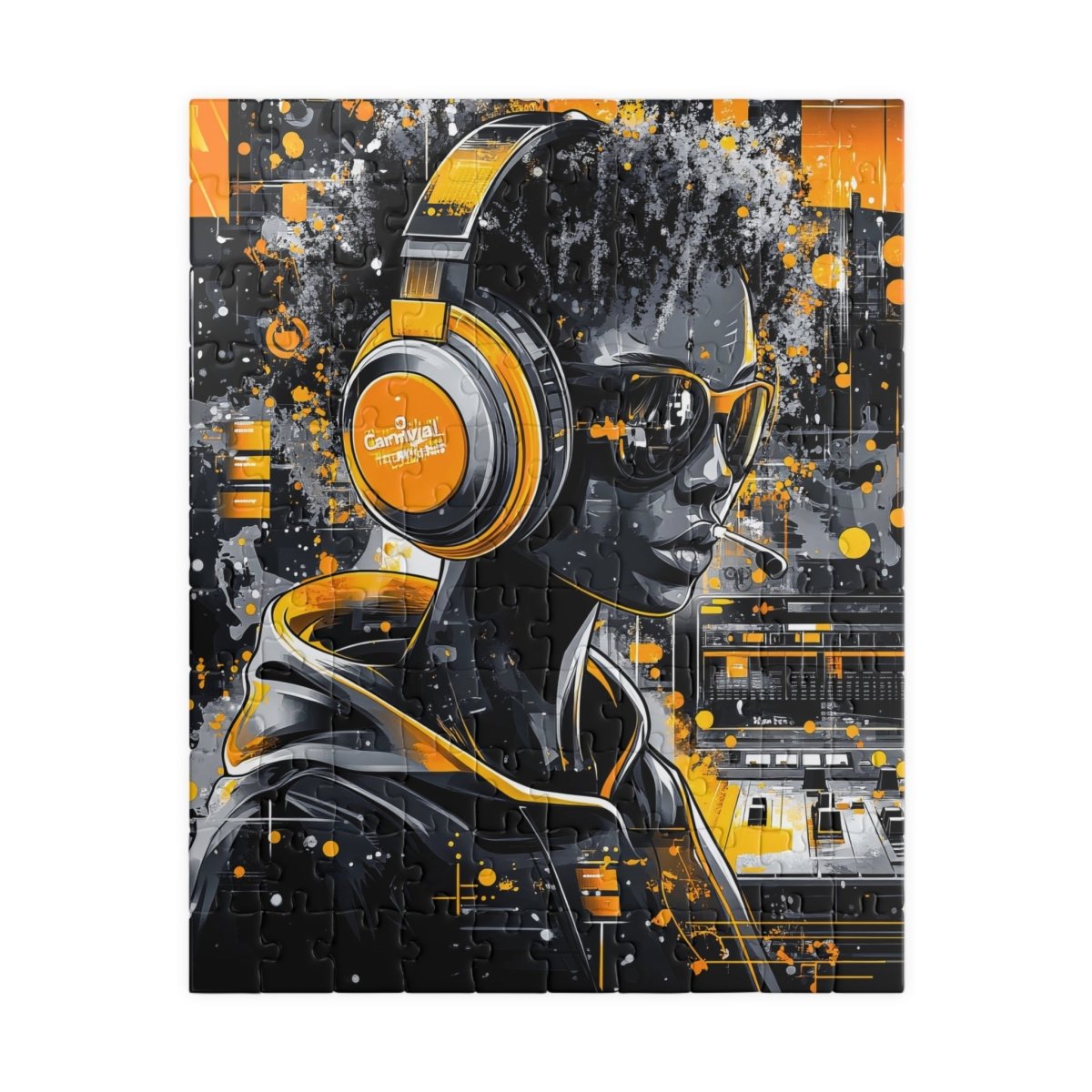 🎧 Cyber DJ Girl Puzzle – Neon Groove Edition 🎛️ - Elegant Deer