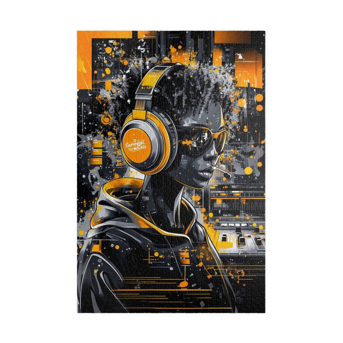 🎧 Cyber DJ Girl Puzzle – Neon Groove Edition 🎛️ - Elegant Deer