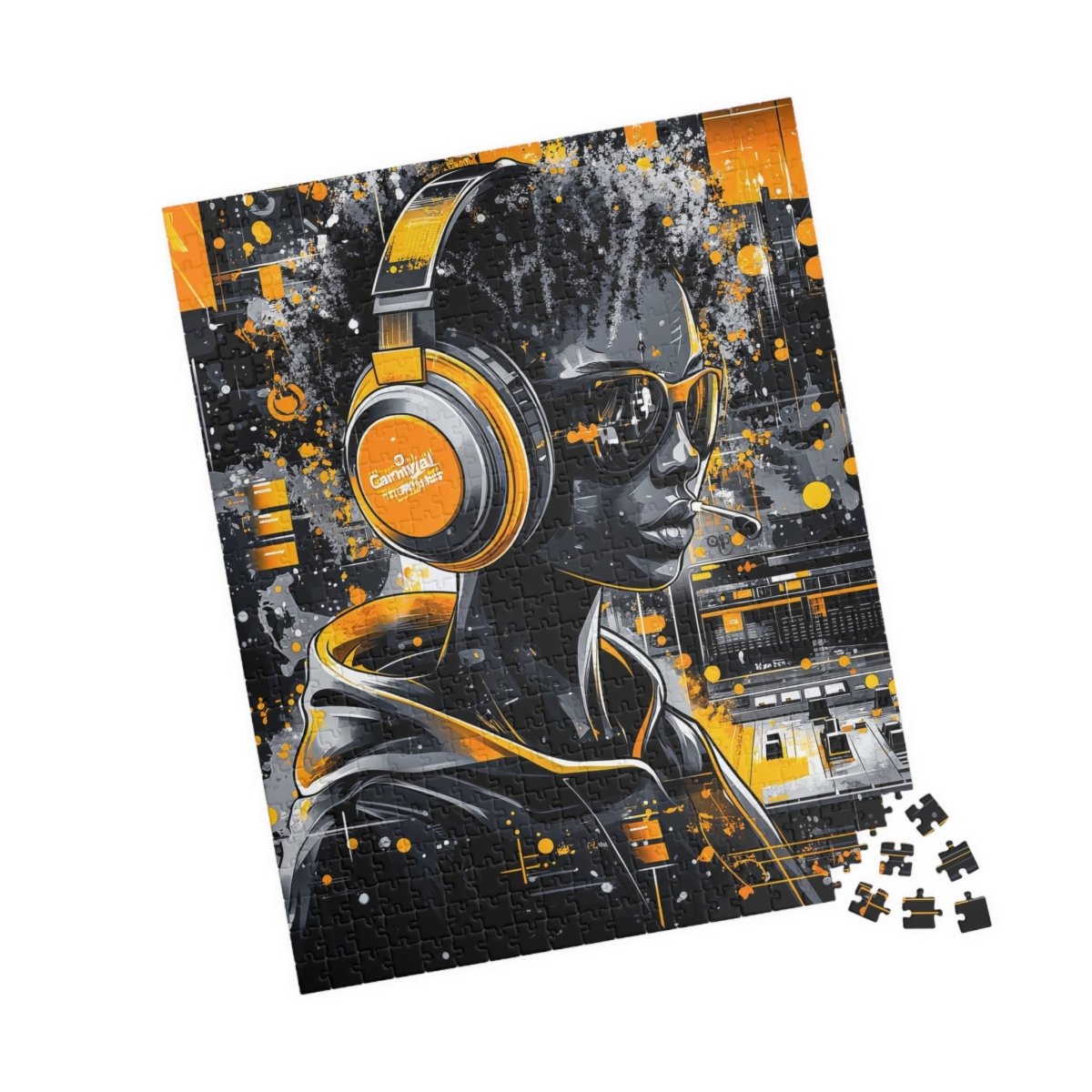 🎧 Cyber DJ Girl Puzzle – Neon Groove Edition 🎛️ - Elegant Deer