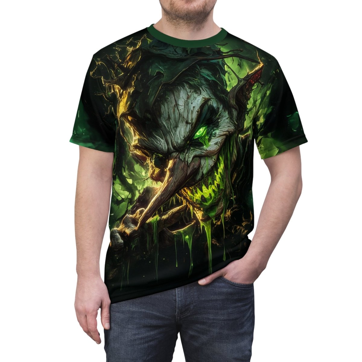 Dark Pinocchio Nightmare T-Shirt (AOP) - Elegant Deer