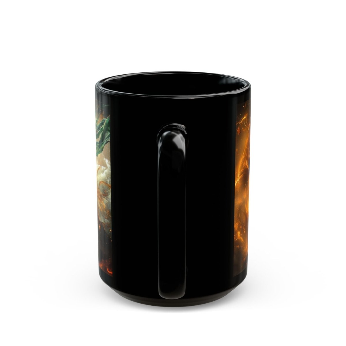 🐉 Dragon Empress – Mystical Fire Mug 🔥 - Elegant Deer