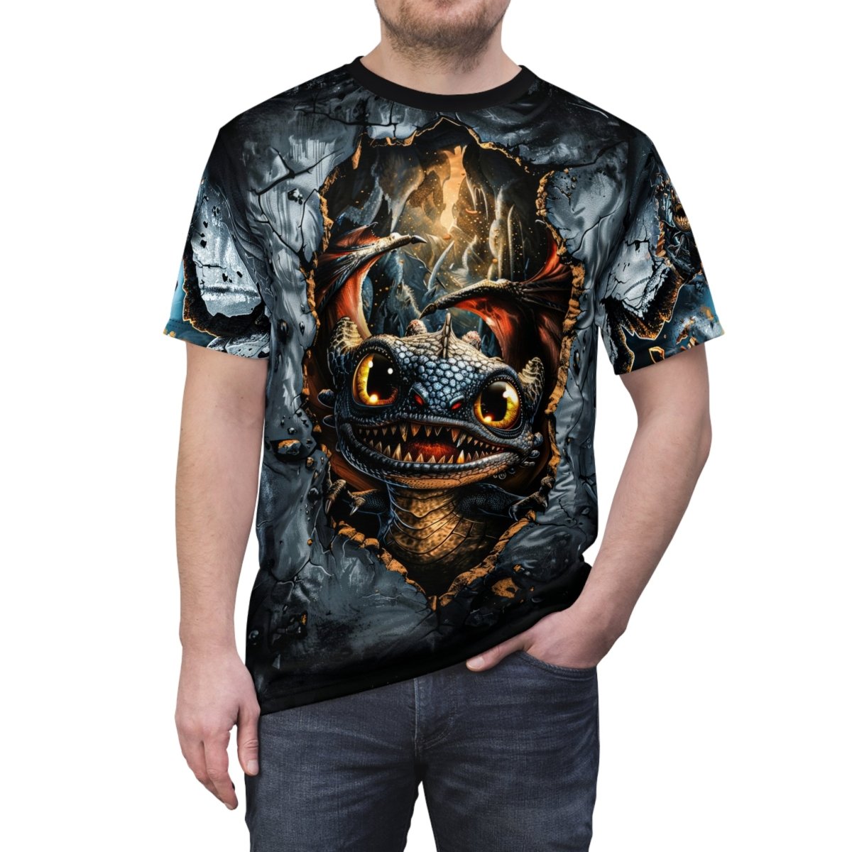 Dragon Hatchling T-Shirt (AOP) - Elegant Deer