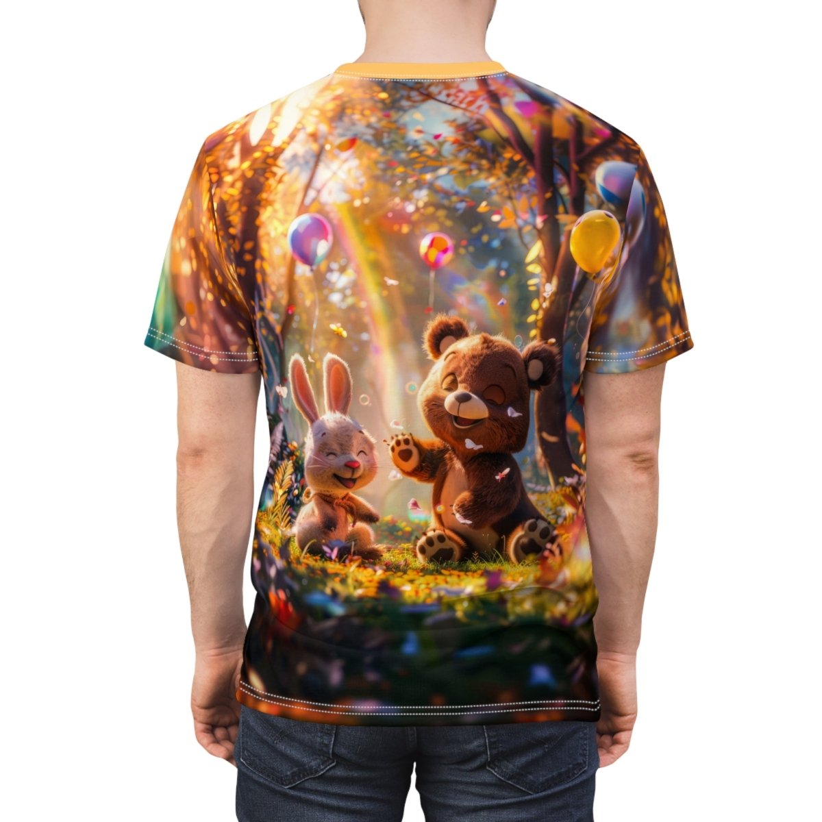 Dreamy Forest Adventure AOP T-Shirt, - Elegant Deer