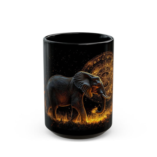 🐘 Elephant Wisdom – Mystic Safari Mug 🌾 - Elegant Deer